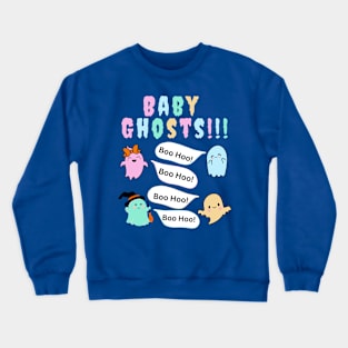 Funny Halloween T-Shirt - Baby Ghosts! Crewneck Sweatshirt